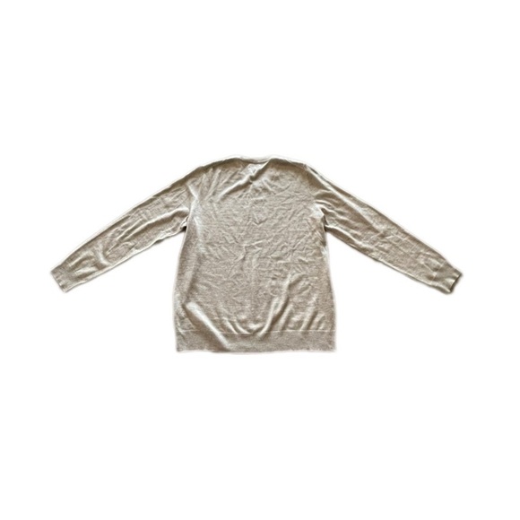 Apt 9 Merino Wool Blend Oatmeal Gray Long Sleeve V Neck Sweater Men’s XXL Tall - Picture 2 of 10